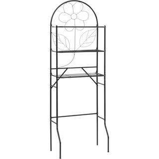 badeværelsesstativ 60x33x174 cm sort