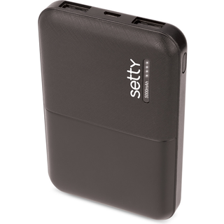 Setty Powerbank 5000 mAh Sort