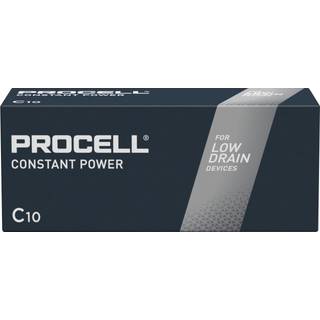 Duracell Procell Constant C batterier, 10-pak.