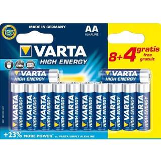 Batteri Alkaline Aa 8+4-Pack Varta