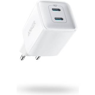 Anker 521 2xUSB-C Oplader 40W, Anker Nano Pro PIQ 3.0 Dobbelt USB-C-port