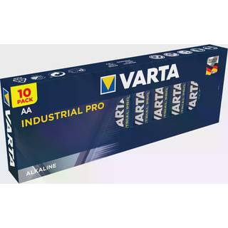 Varta Industrial Pro batteri Svanemærket AA, 10 stk pakke