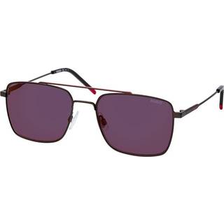 HUGO HG 1177/S BLX/AO 57 Solbriller Mænd Black - Matte Black Red - 57mm