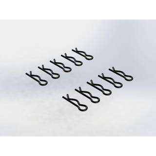 Arrma - AR320278 / ARAC3448 - Karosseri clips large (Sorte) - 10 stk
