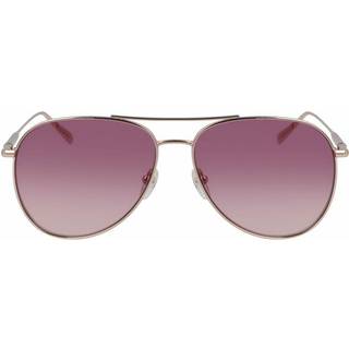 LONGCHAMP Kvinde LO139S 770 Solbriller Metal Guld Rosa Pilot Normal Skygge