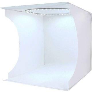 PULUZ fotoboks med LED ring og 6 farvede baggrunde - 30 cm