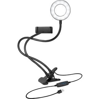 LogiLink Smartphone ring light clamp mount Ø 8.5 cm
