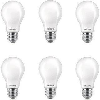 Fordelspakke 6x Philips Pære LED E27 Pære Matt 7W 806lm - 827 Ekstra Varm Hvid