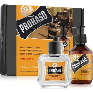 Proraso Gaveæske, Duo Pack, Skægshampoo & Skægbalm, Wood & Spice