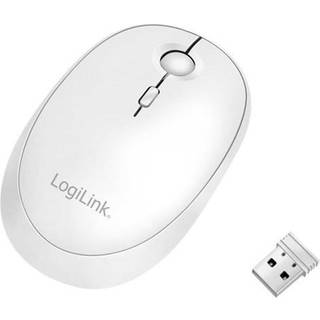 LogiLink Wireless & Bluetooth dual mouse 2.4 GHz 800/1200/1600 dpi white - Mus - Optisk - Hvid