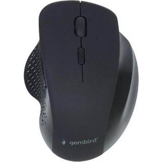 Gembird Ergonomic wireless optical mouse 6B-02 - Mus - Optisk - 6 knapper - Sort