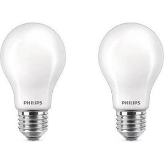 Fordelspakke 2x Philips Pære LED E27 Pære Matt 7W 806lm - 827 Ekstra Varm Hvid
