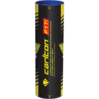 Carlton F1 Ti Nylon-Badmintonbold Gul / Kork