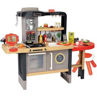 Smoby Chef Corner elektronisk restaurant med kasseapparat og 70 tilbehør og legemad