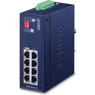 PLANET IPOE-470-12V Industrial 4-port Gigabit 802.3bt PoE++ Injector Hub