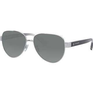 Coach HC7111 L1128 Polarized 9001T3 57 Solbriller Kvinder Silver - Shiny Silver - 57mm