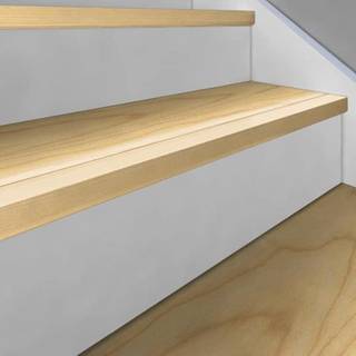 Kährs Massiv Trappeforkant 60x35 mm til Original 15 mm Woodloc - Ask Alabaster