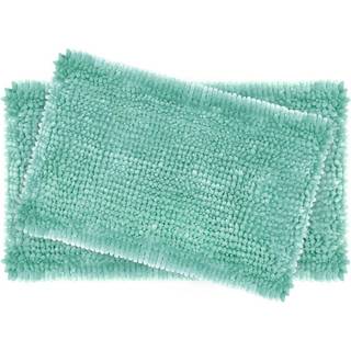 Laura Ashley Butter Rug | Soft Chenille Bath Mat | Badeværelse D? Kor | Vandabsorberende og maskinvaskbar 17? x 24? og 20? x 34? Aqua