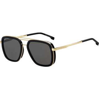 BOSS Boss 1235/S 807/IR 55 Solbriller Mænd Black - Black Gold - 55mm
