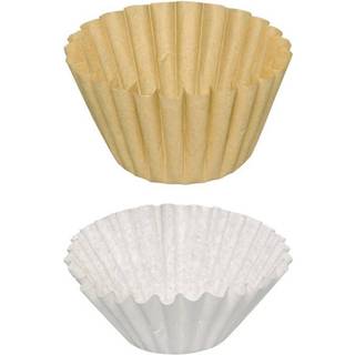 Foldefilter, filterpapir, 250 stk, 84-90mm, bleget