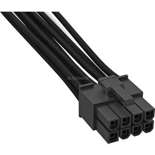 be quiet! Power P8 (male) - Power P8 (female) Sort 70cm Forlængerkabel til strøm