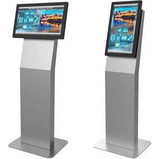PEERLESS Landscape/Portrait Kiosk Fits most 15inch 22inch OR 32inch Displays Silver