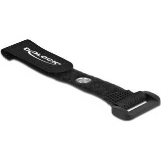 Delock Burrebånd - 150 x 20 mm - Sort - 5 stk