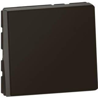 Legrand Mosaic fj. tryk 1pol 6a led 2m mat sort