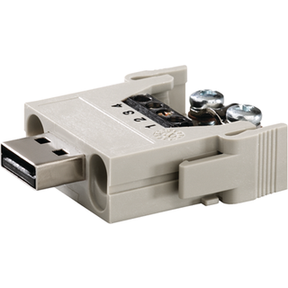 Weidmüller Han-indsats 4pol skrue/usb