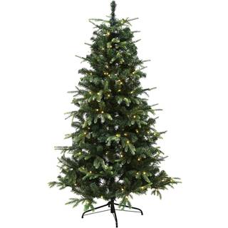 NORDIC Winter VIGA juletræ, kunstig PE/PVC, Klasse A, 140 x 96 cm med LED