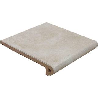 Klinker Capri Rounded Strair-Tread Ljusgrå Matt 33x33 cm