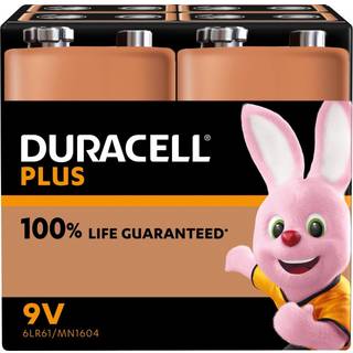 Duracell 9V Plus Power batterier  - 4 stk.