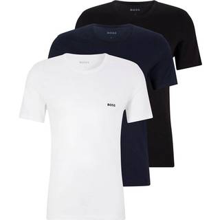 BOSS BLACK 3-Pack Crew Neck T-Shirt White/Navy/Black