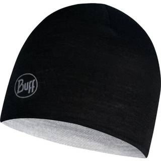 Buff Lightweight Merino Reversible Hat Junior Black-Graph Multistripe, OneSize
