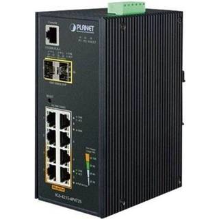 PLANET IND POE SWITCH 8P GB144W 4P POE + 4-PORT RJ45+2 SFP MANG  IN CPNT
