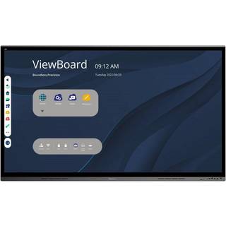 Viewsonic IFP7562 skilte display Interaktivt fladpanel 190,5 cm (75") LED Wi-Fi 350 cd/m² 4K Ultra HD Sort Berøringsskærm Indbyg