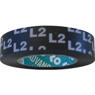 Cimco Tape PVC sort med hvid tekst l2 15mmx10m