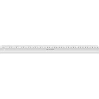 Linex skolelineal 1040M i glasklar plast 40cm