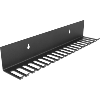Kabelholder til montering på væg - 318 x 65 mm - Sort