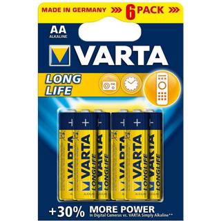 Varta Longlife LR6/AA-batteri - 6 stk.