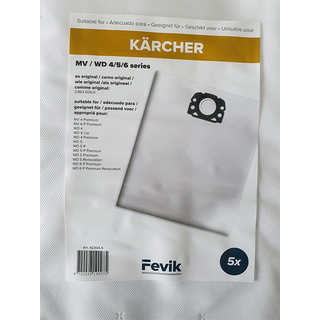 Støvsugerposer til Kärcher WD / MV 4/5/6 serien - 5 stk.