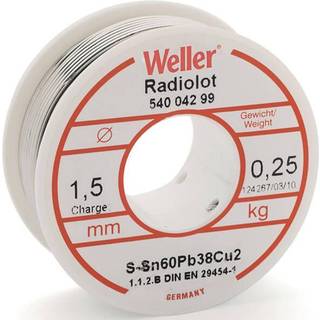 Weller Loddetin Ø1,5mm m. Flus