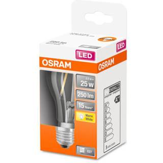 Osram LED-lampe, Normal/CL A, klar, E27 2,5 W