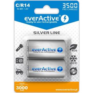 EverActive Silver Line EVHRL14-3500 Genopladelige C-batterier 3500mAh - 2 stk.