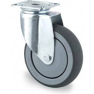 Tente 2470PJP125P50 Hjul Termogummi, plade 77x67 mm 125 mm