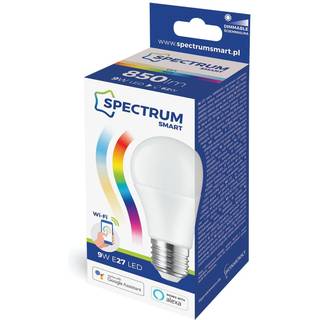 9W Smart Home LED pære - Tuya/Smart Life, virker med Google Home, Alexa og smartphones, A60, E27 - Dæmpbar : Via Smart Home, Kulør : RGB + CCT (Varm til Kold Hvid)