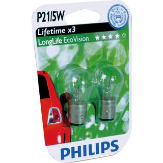 Philips P21/5W (12499) LongLife EcoVision (2 stk)