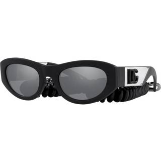 Dolce & Gabbana Mand DG6174 25256G Solbriller Plast Sort Grå Firkantet Spejlet