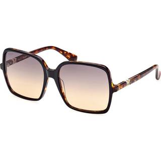 Max Mara Kvinde MM0037 EMME9 05K Solbriller Acetat Sort Transparent Firkantet Normal Skygge