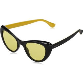 Havaianas Kvinde CONCHAS 807/HO Solbriller Plast Sort Gul Cat Eye Normal